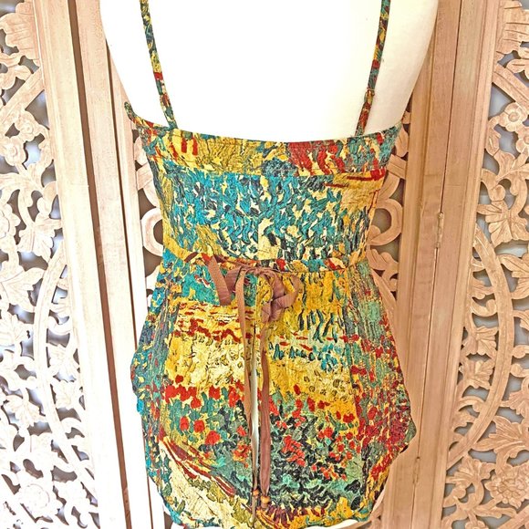 RARE Tracy Reese Silk Impressionist Peplum - Picture 4 of 4